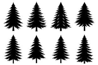 Vector Pine Tree for Design Graphic by BINDASBIPLOB · Creative Fabrica