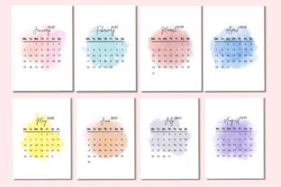 Editable Calendar 2025 Canva Template Graphic by Grow Your Biz ...
