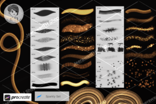 Sparkly 41 Brushes for Procreate Graphic by JeerawanTH · Creative Fabrica
