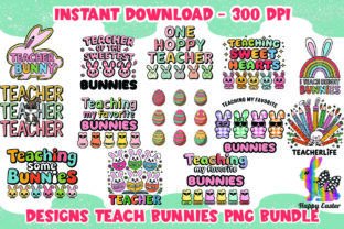 Teach Bunny Easter Bundle Sublimation Graphic by KariesLady · Creative ...