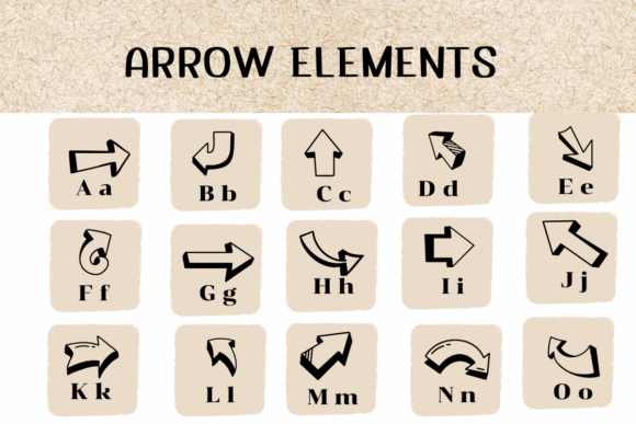 Arrow Elements Font - Preview 1