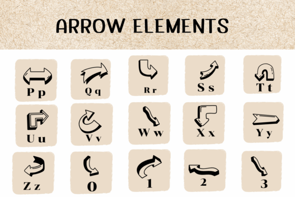 Arrow Elements Font - Preview 2