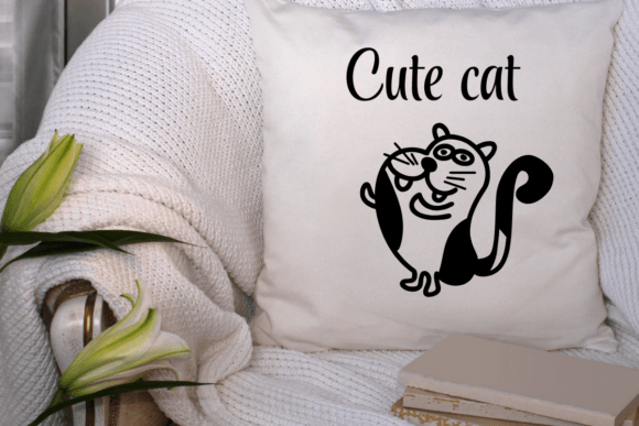 Goofy Cat Font PNG with transparent background - Preview 6