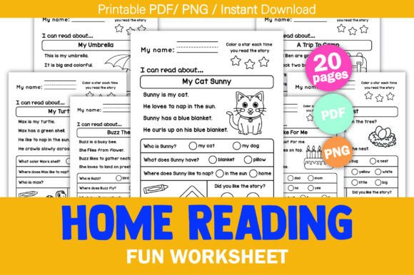 Home Reading Fun Worksheet
