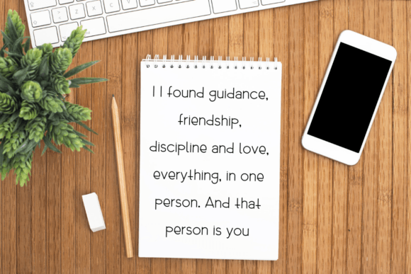 Humble Teacher Font PNG with transparent background - Preview 2