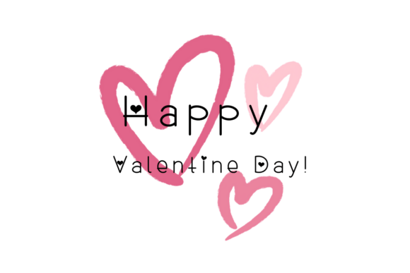 Kisses Love Font PNG with transparent background - Preview 3