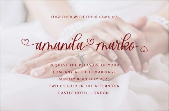 Lovely Alesya Font PNG with transparent background - Preview 1