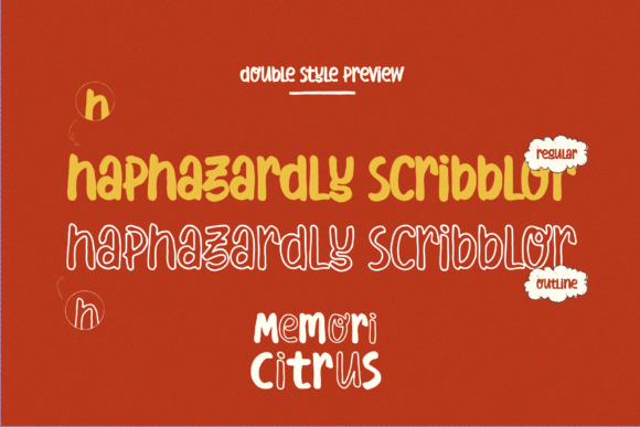 Memori Citrus Font PNG with transparent background - Preview 5