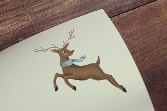 Merry Christmas Watercolor Clipart PNG - photo 7