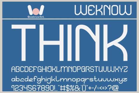 Quiet Thinker Font PNG with transparent background - Preview 3