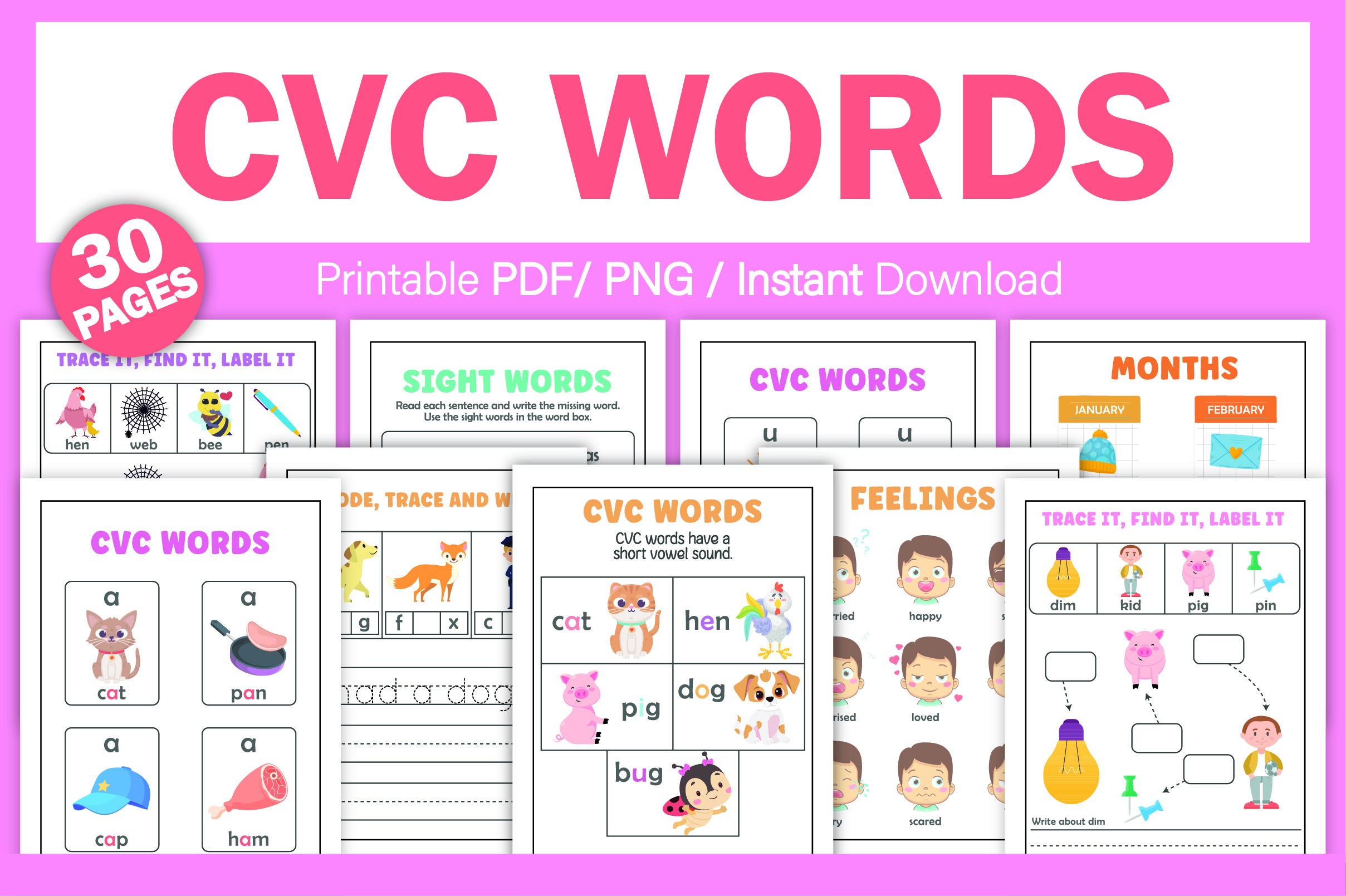 Reading CVC Words Paper