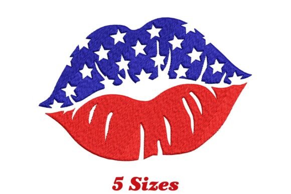 American Flag Lips