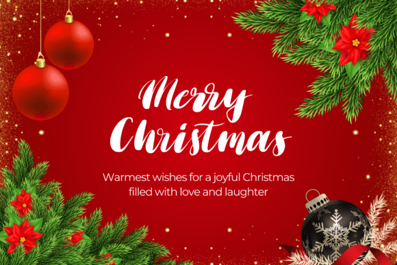 Christmas Bloom Font PNG with transparent background - Preview 2