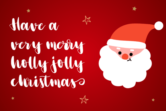 Christmas Bloom Font PNG with transparent background - Preview 3