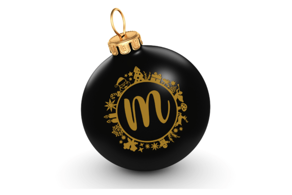 Christmas Festive Monogram Font - Preview 1