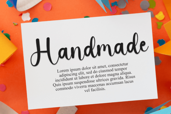 Christmas Glamour Font PNG with transparent background - Preview 1