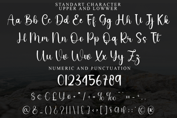 Christmas Glamour Font PNG with transparent background - Preview 4