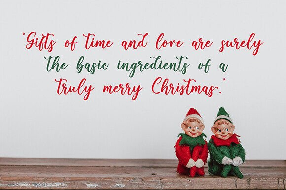Christmas Serenity Font PNG with transparent background - Preview 1