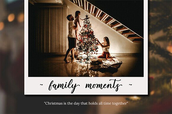 Christmas Serenity Font PNG with transparent background - Preview 3