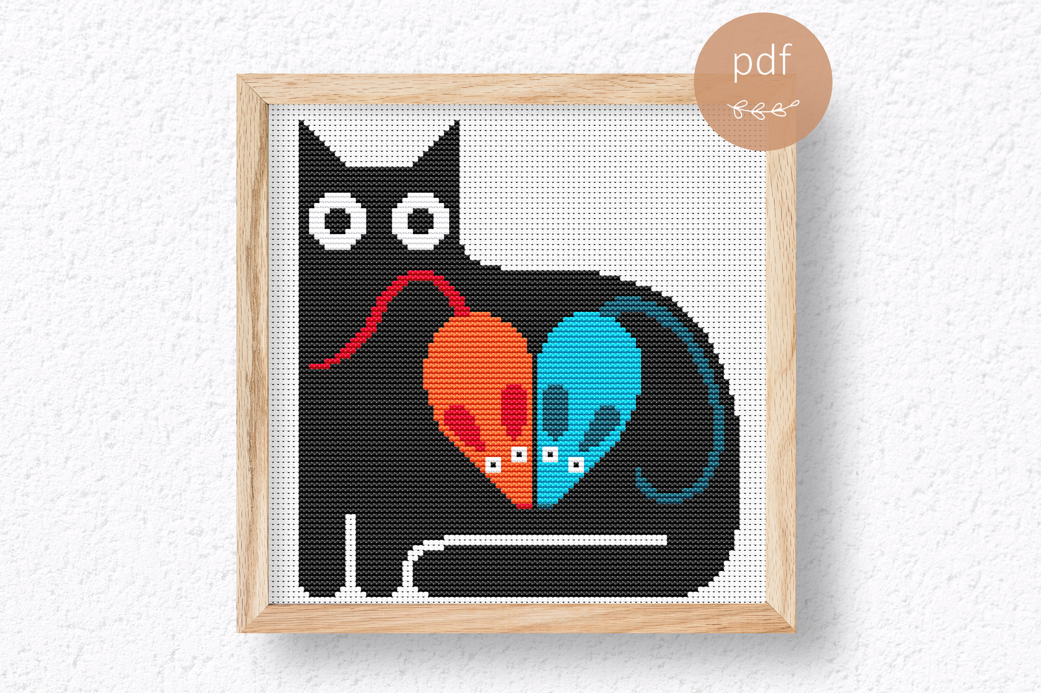 Colorful Cats Cross Stitch Pattern Pdf