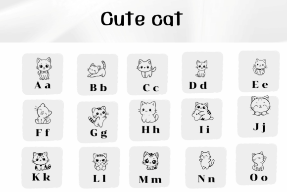 Cute Cat Font - Preview 1