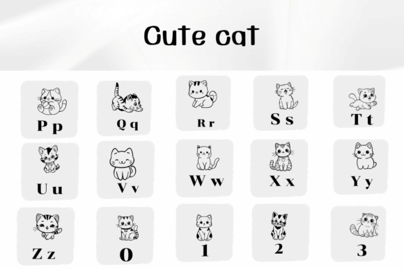 Cute Cat Font - Preview 2