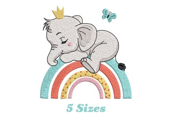 Elephant with Rainbow