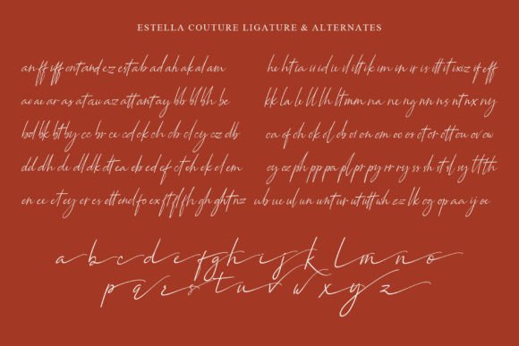 Estella Couture Font - Preview 6