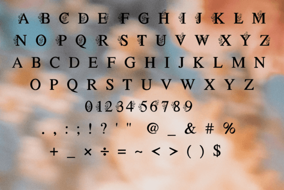Flower Font - Preview 4