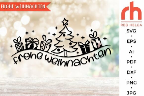 Frohe Weihnachten SVG, Germany Christmas