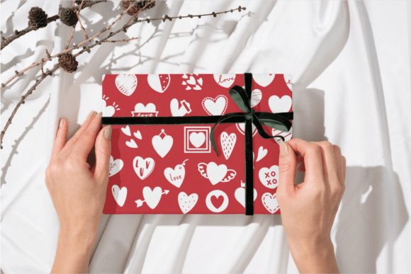 Heart Doodle Font PNG with transparent background - Preview 3
