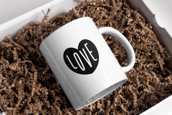Heart Doodle Font PNG with transparent background - Preview 4