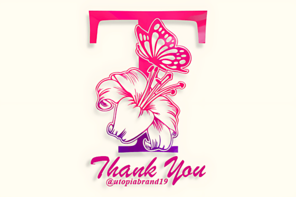 Linda Flower Monogram Font font preview - 5