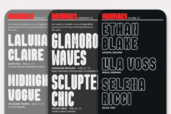Maximalis Font font preview - 1