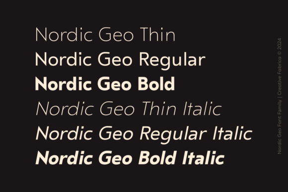 Nordic Geo Font PNG with transparent background - Preview 1