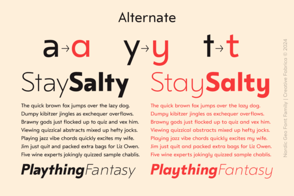 Nordic Geo Font PNG with transparent background - Preview 4