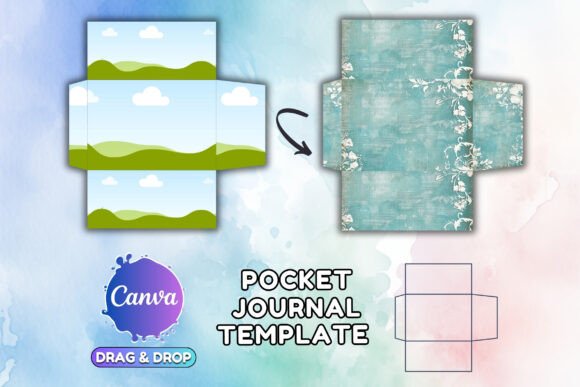Pocket Template Junk Journal Folio Canva