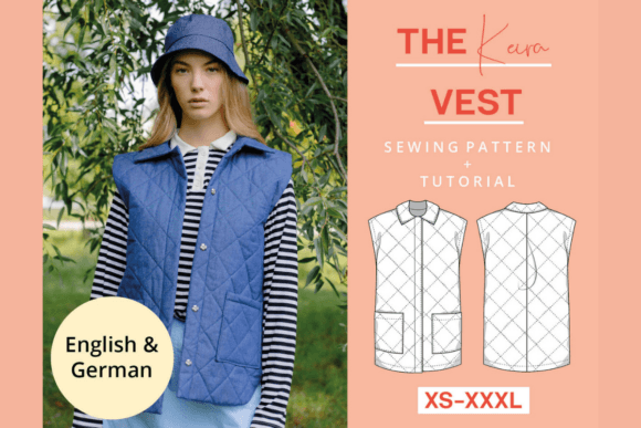 Quilted Denim Vest