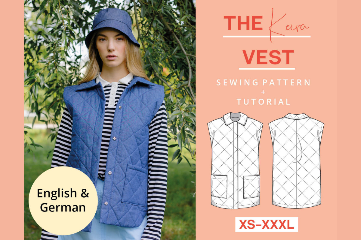 Quilted Denim Vest