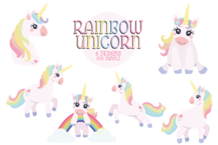Rainbow Unicorn Bundle Graphic by Dreamescapes Designs · Creative Fabrica