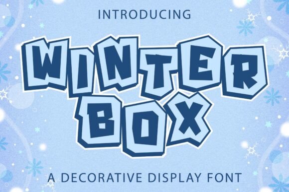 Winter Box Display Font By Kido Studio