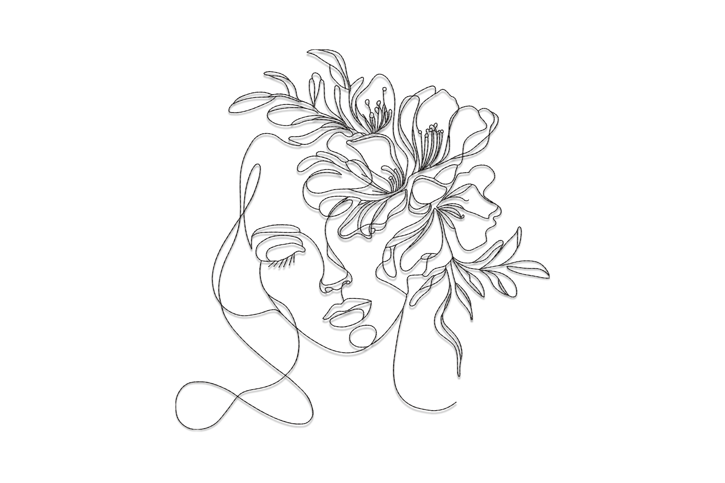 Women Floral Head
