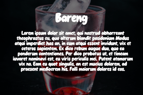 Bareng Font - Preview 2