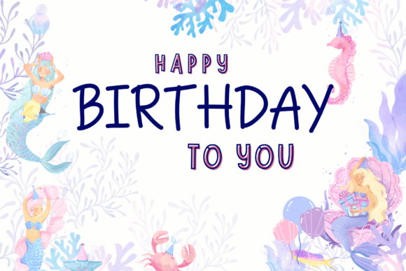 Birthday Font - Preview 4