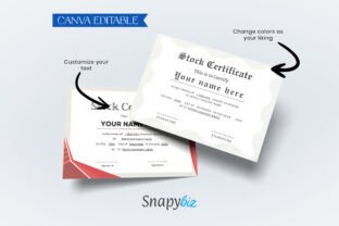 Blank Stock Certificate Canva Template Graphic by SnapyBiz · Creative ...