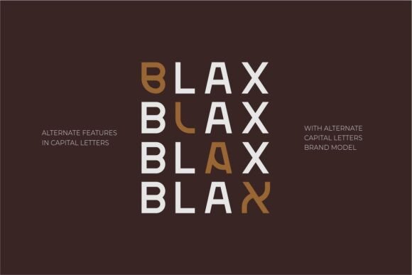 Blax Font - Preview 1