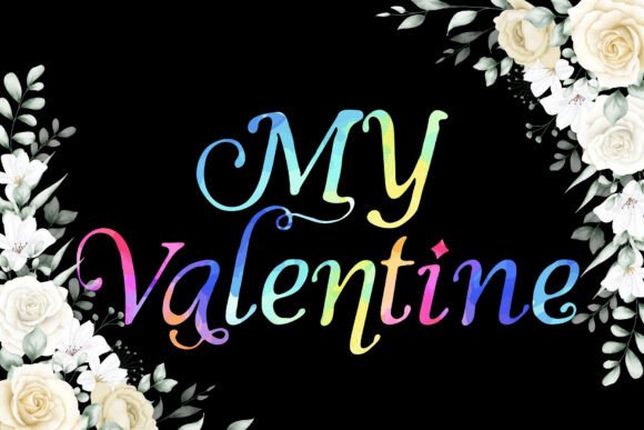 Bride and Groom Font PNG with transparent background - Preview 3