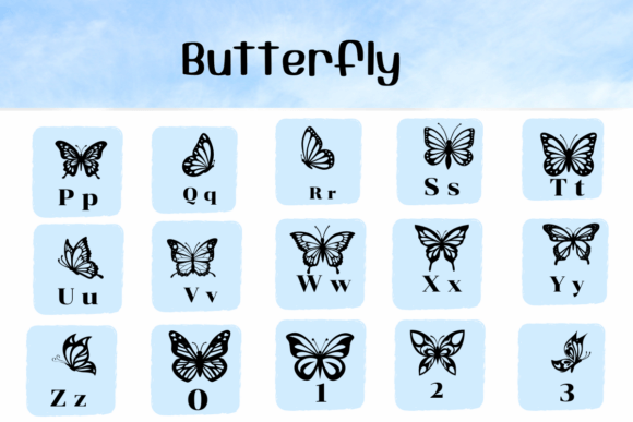 Butterfly Font - Preview 2