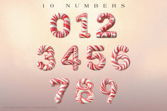 Candy Cane Christmas Font - Preview 2