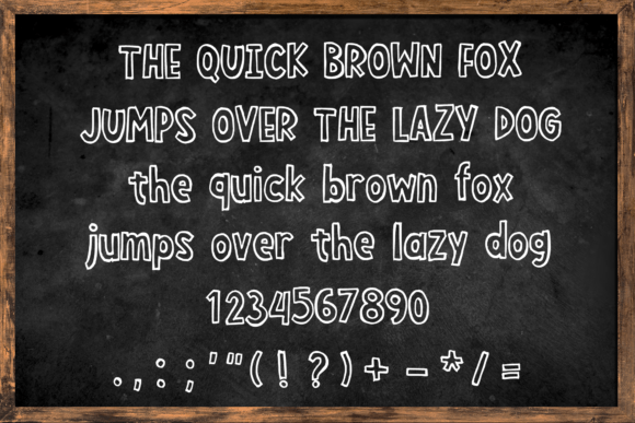 Chalk Outline Font - Preview 3